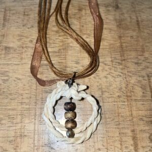 hand rolled Indigenous palm fibre jewellry