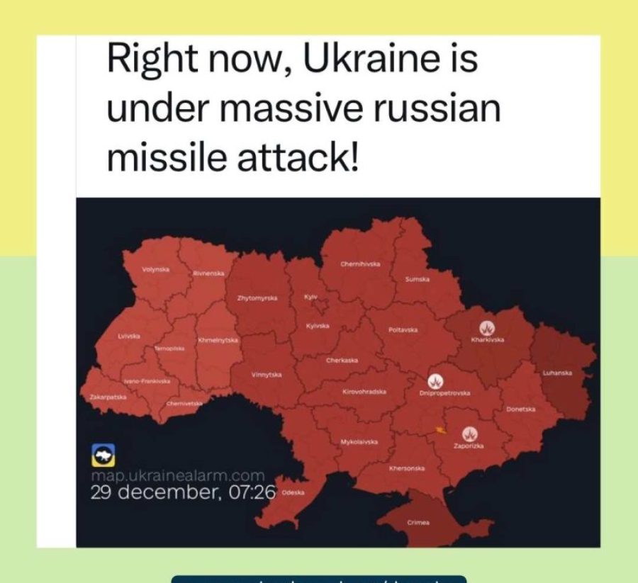 a map of ukraine under attack air alarms